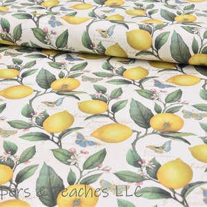 Decorative Gift Wrap | Printed Paper | Lemon Grove | Single Sheet | Italian Quality | #4031 |