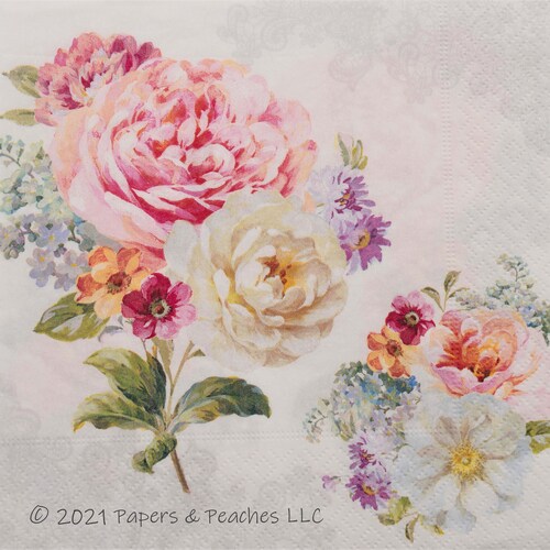 3 Decoupage Napkins Florentine Blue Crafting Tissue Etsy