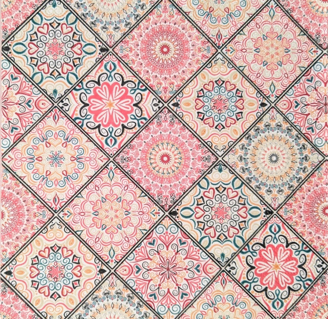 3 Decoupage Paper Napkins Pretty Mandalas Crafting Tissue Etsy