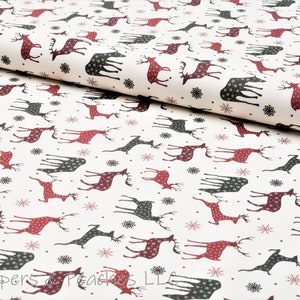 Decorative Gift Wrap | Printed Paper | Winter Deers | One Large Sheet | Italian Quality | #7032 |