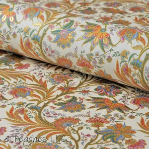 Decorative Gift Wrap | Printed Paper | Oriental Garden | Single Sheet | Italian Quality | #4048 |