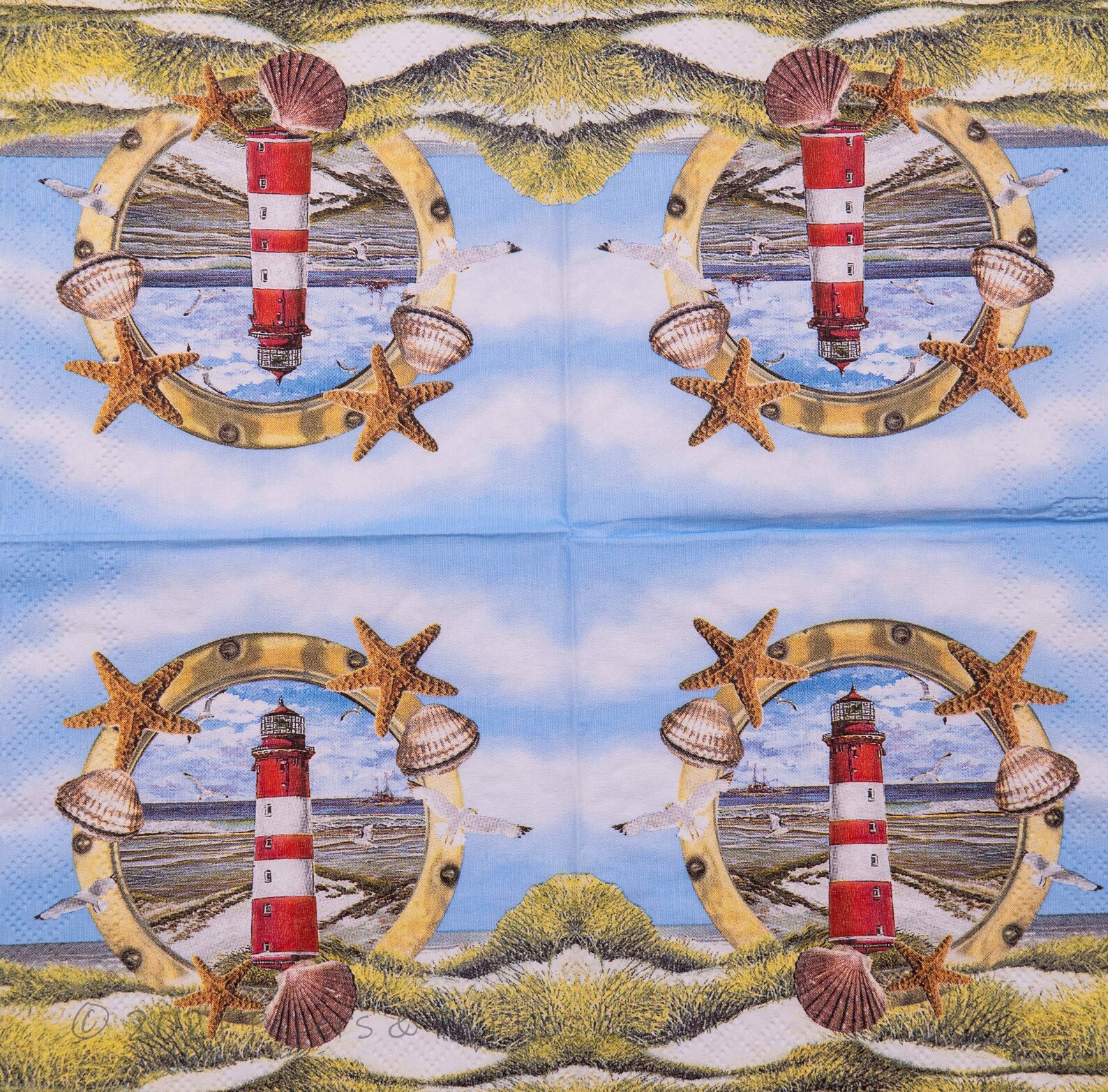 3 Decoupage Napkins Atlantic Lighthouse Paper Napkin Etsy