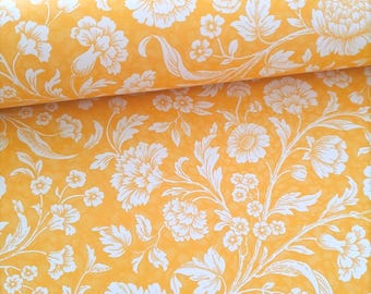 Decorative Gift Wrap | Printed Paper | Flora | Sunny Yellow | One Large Sheet | Italian Quality | #8001 |