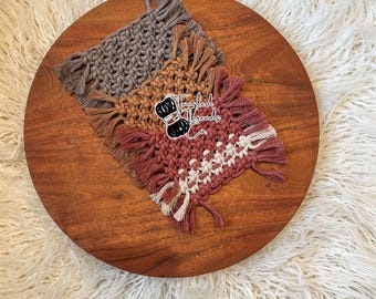 Posavasos cuadrados estilo boho