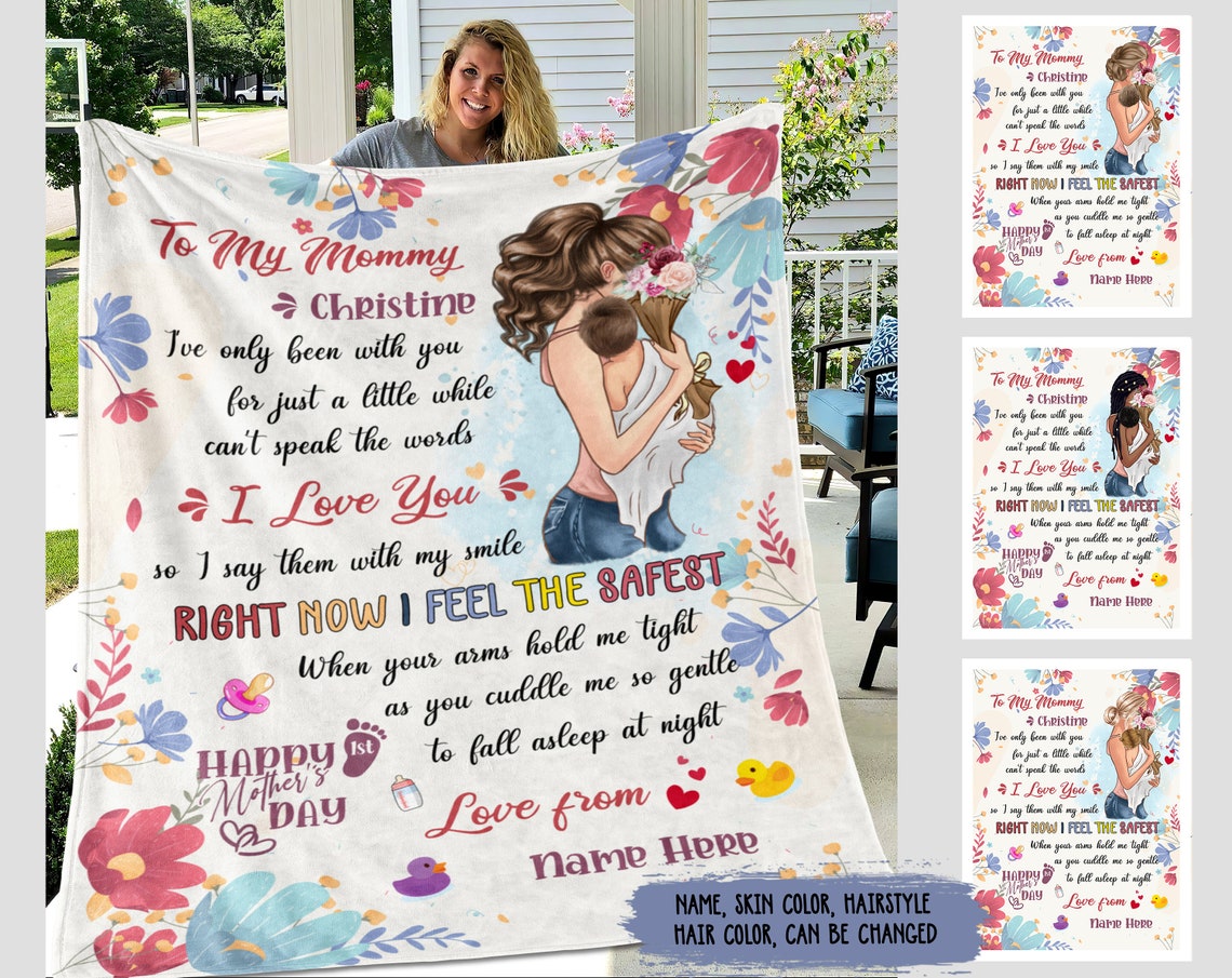 Personalized To My Mommy Blanket Happy 1st Mother's Day Etsy