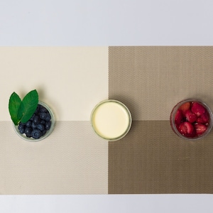 Color Block Placemat, Beige, Set of 4/6/8