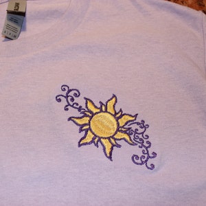 Disney Tangled Embroidered Shirt | Rapunzel Sundrop Flower