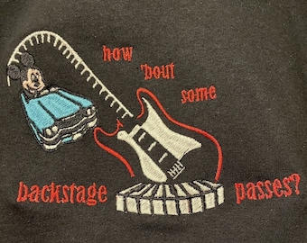 Camisa, sudadera o sudadera con capucha bordada Disney Rock'n Roller Coaster /