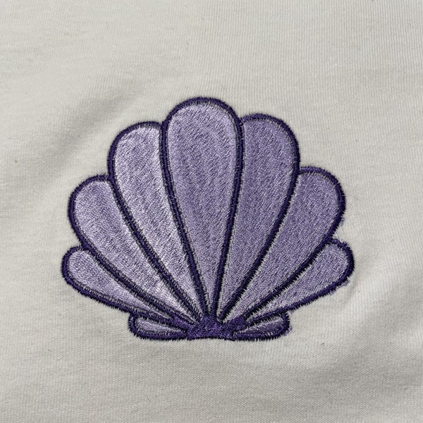 Little Mermaid Shell | Embroidered T-Shirt (or sweatshirt)