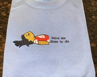 Disney Lilo and Stitch Embroidered Sweatshirt or Hoodie | Leave Me Alone