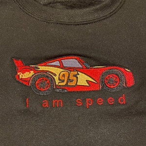 Cars Lightning McQueen | Embroidered Sweatshirt (Crewneck or Hoodie)