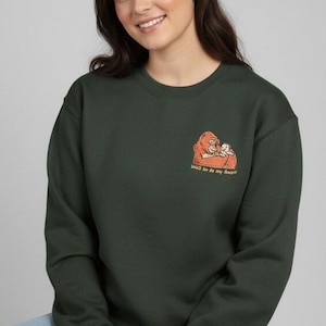 Camisa, sudadera o sudadera con capucha bordada de Tarzán y Kala de Disney / En mi corazón imagen 3