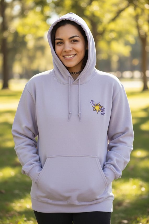 Disney Tangled Embroidered Hoodie | Rapunzel's Sundrop Flower - Etsy