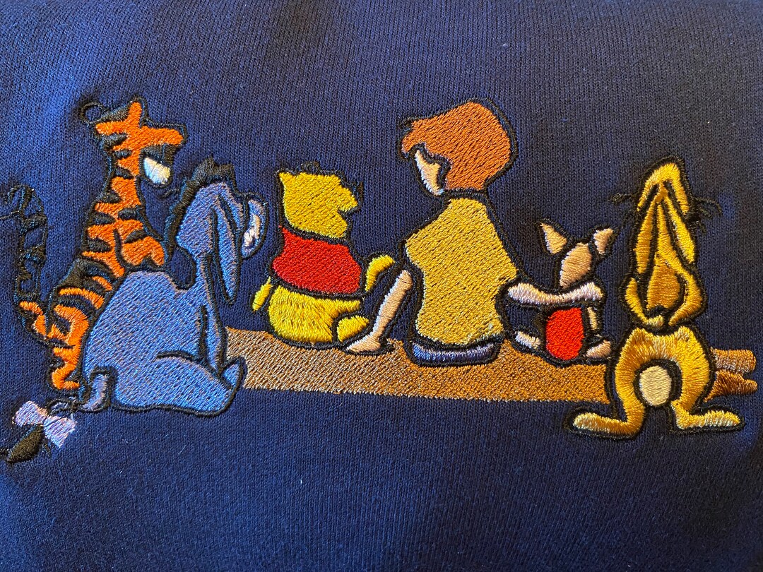 Disney Winnie the Pooh and Friends Embroidered Sweatshirt or Hoodie - Etsy