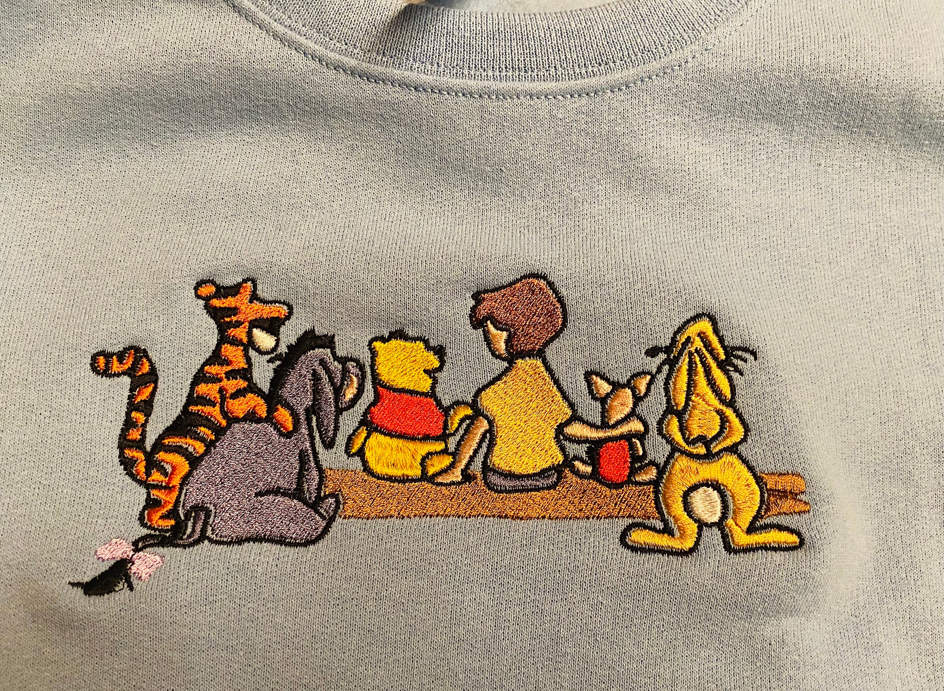 Winnie the Pooh and friends Embroidered Sweatshirt sold by