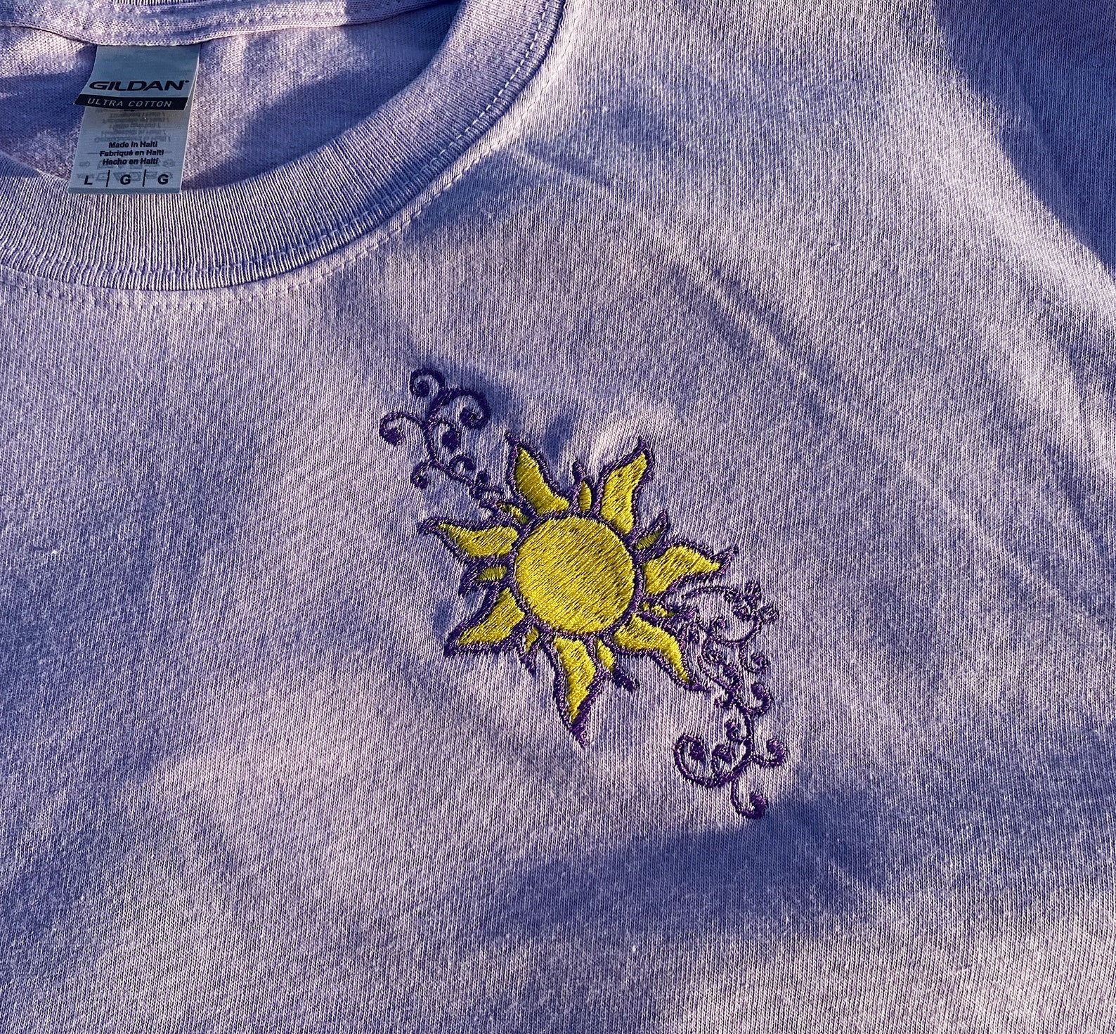 Tangled Embroidered T-shirt - Etsy