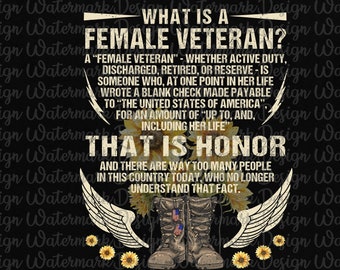 Download Woman Veteran Svg Etsy