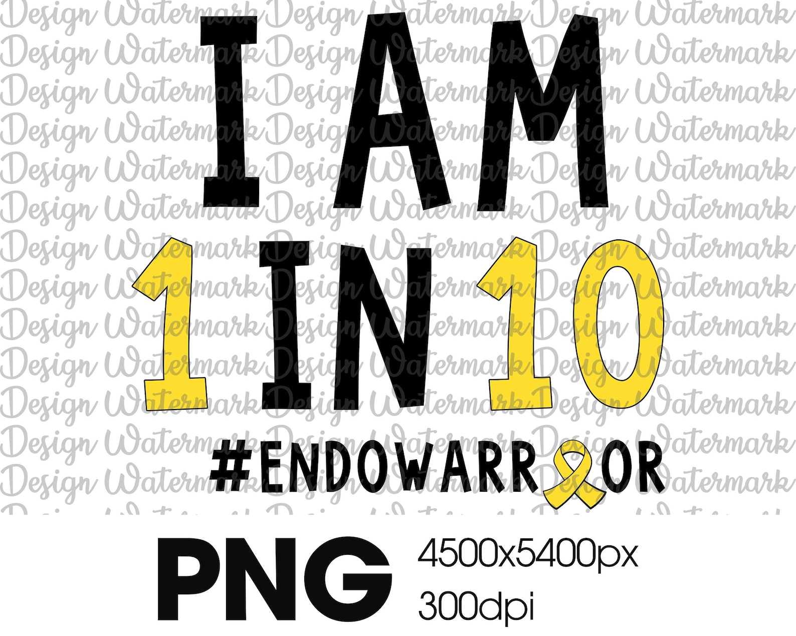 I Am 1 In 10 Endo Warrior Endometriosis Awareness Gift Etsy