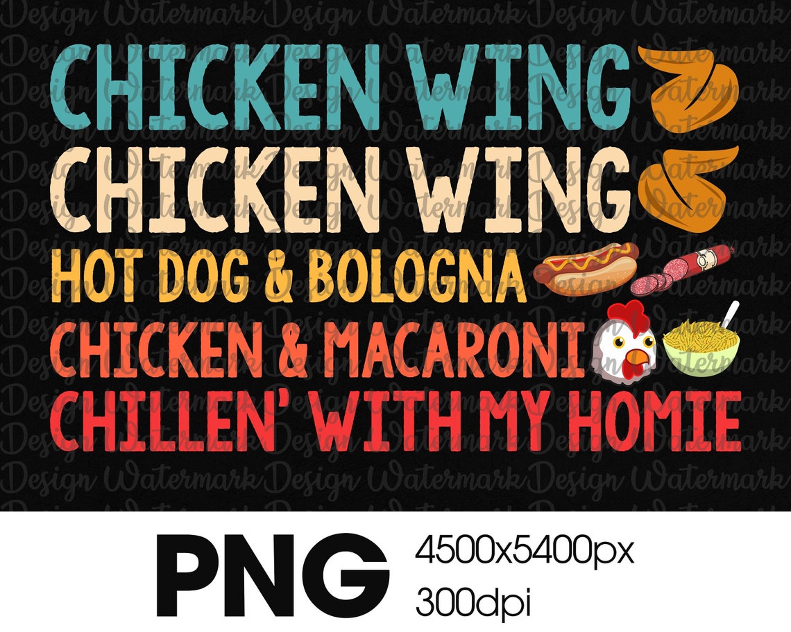 Vintage Chicken Wing Chicken Wing Hot Dog Bologna Chicken Etsy