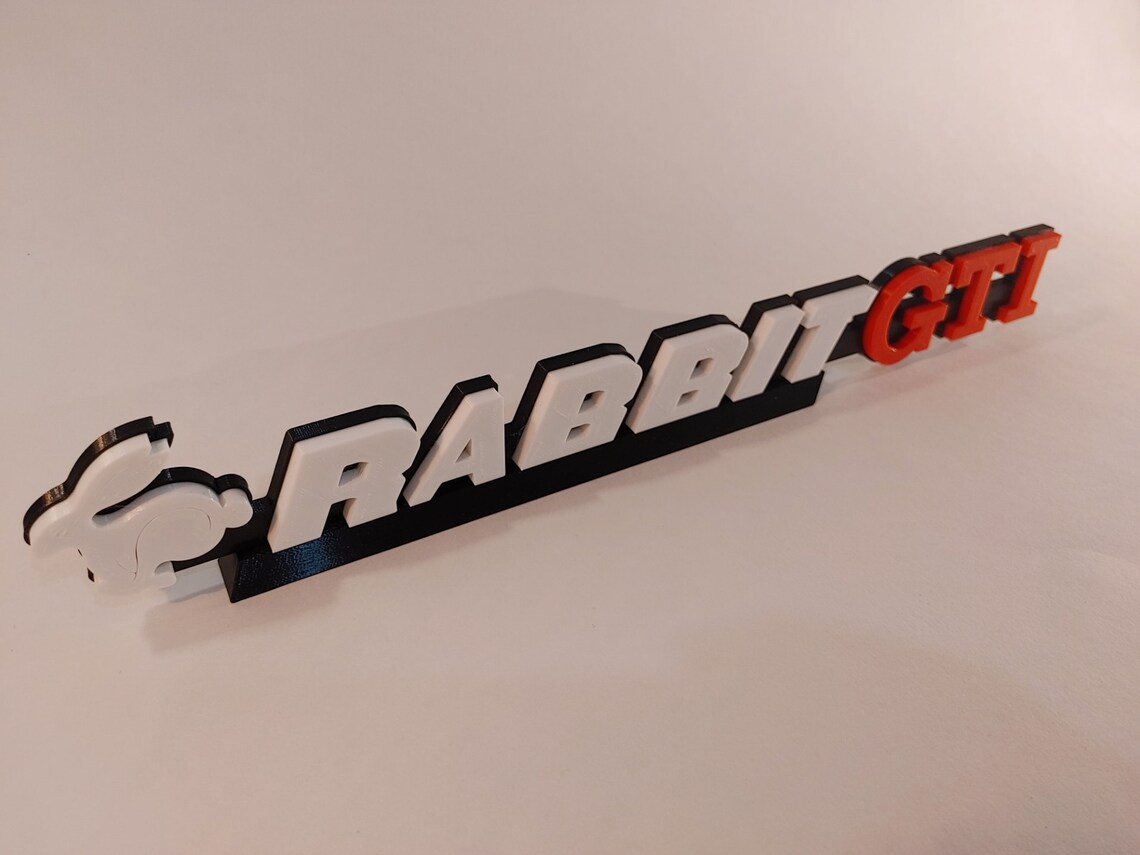 Volkswagen Rabbit GTI Logo - Etsy Canada