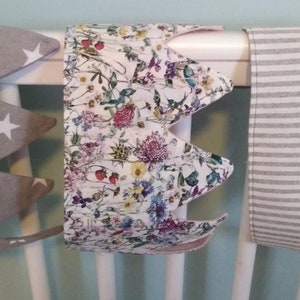 Wild Strawberry Liberty Cotton Lawn Children&#39;s Fabric Crown Party Birthday Dress Up Matching wand available