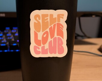 Waterproof "Self Love Club" Sticker