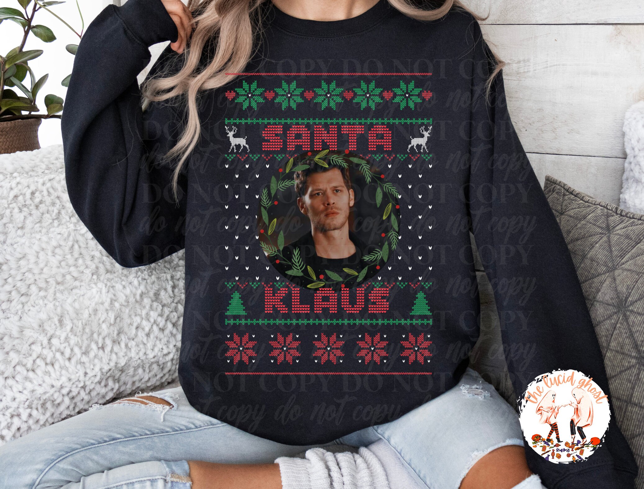 Shirtless santa christmas sweater best sale