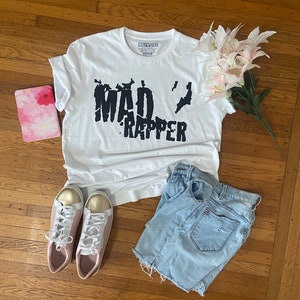 Mad Rapper | Hip Hop, Hip Hop T shirt, Vintage Shirt, Old School Hip Hop, Hip Hop T shirt Vintage, 90s Hip Hop, Rap t-shirts, White Shirt