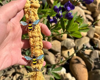 Honeybee Keychain
