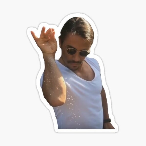 Salt Bae meme stickers sprinkle meme sprinkle salt guy Etsy