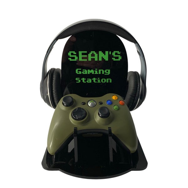 Personalised Gaming station, gaming gifts for him, controller stand, gaming gifts for Christmas, Christmas gifts for Dad