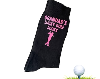 Lucky Golf Socks | Gift for Dad | For Him | Personalised | Fathers Day | Birthday Present |