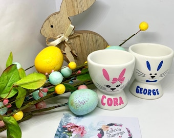 Personalised | Easter | Egg Cup | Bunny Design | Kids | Gift | Occasion |