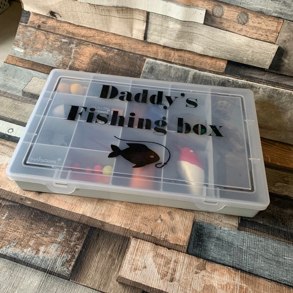 Personalised fishing gifts, personalised fishing tackle box, fishing storage, tacklebox, fishing gifts for dad, fishing gifts for boyfriend,