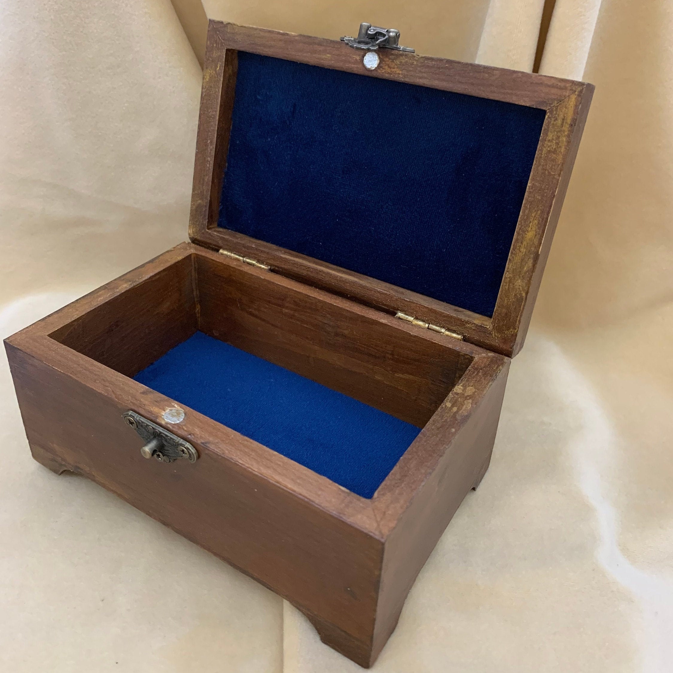 Mens Jewelry Box Antique Wooden Decorative Organizing Fathers Etsy