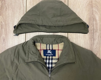 ⭐️希少⭐️ Burberry's ウールジャケット　ヴィンテージ　vintage 古着 80s USA製 Burberrys × Spector's 金ボタン 上質 ネイビー