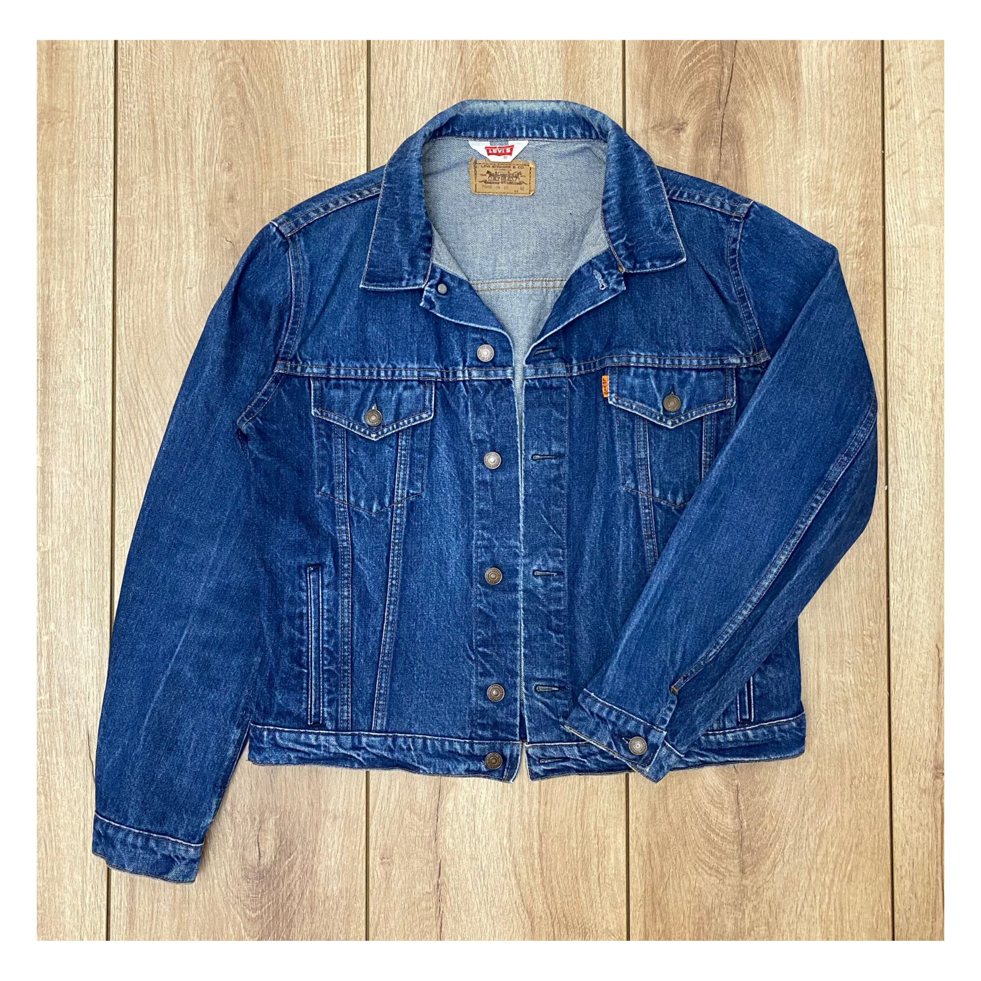 Levi's 70506 Vintage 1970's Orange Tab Denim Jacket, Levi's
