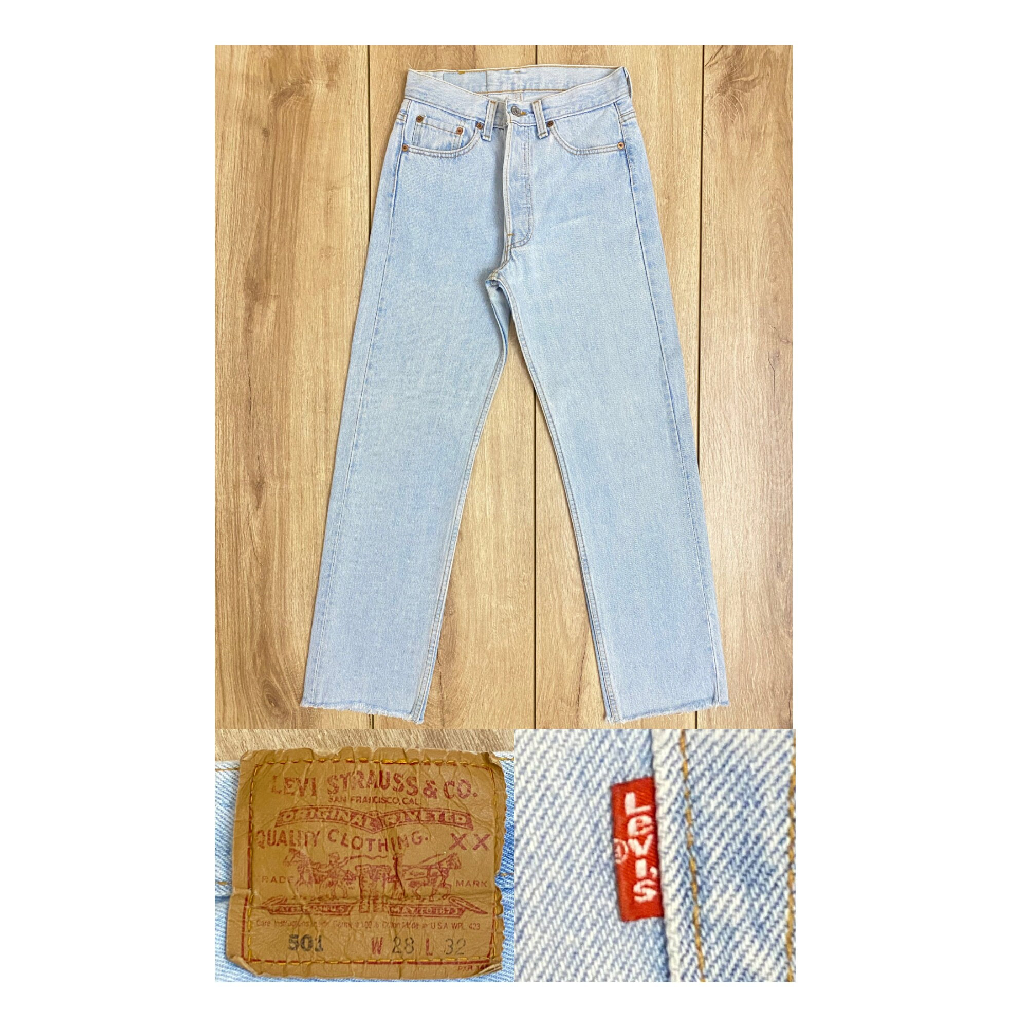 Levis 501 W28 - Etsy