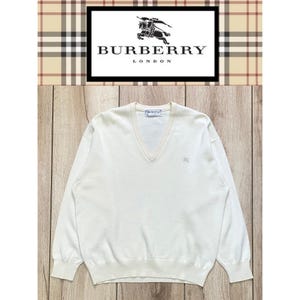 Authentic Burberry Sweater, Size L, Cream Color, Burberry Jumper