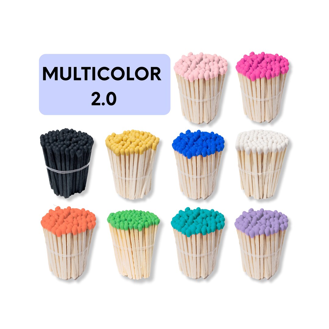 Multicolor 2.0 Colorful 1.90 Matches Colorful Matches Wedding Favors