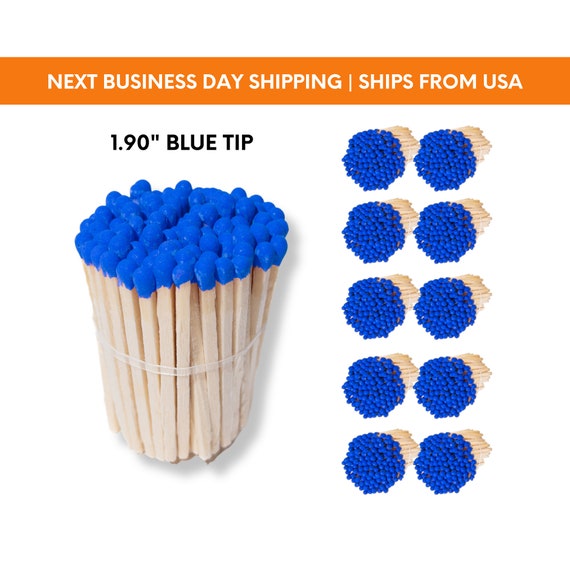 Blue Matches 1.90 Matches Kit Colorful Matches Wedding Favors Bulk Matches  Blue Matchstick Loose Matches 