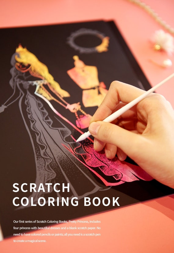 Scratch Coloring Kids - Blank Paper