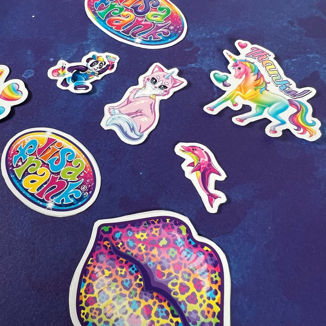 Inspired Lisa Frank Sticker Pack Cute & Adorable Inspired Etsy