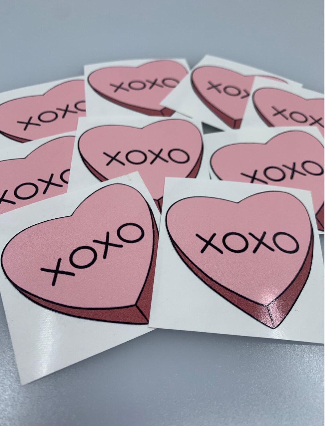Conversation Heart Stickers Pack of 7 Valentine's Etsy