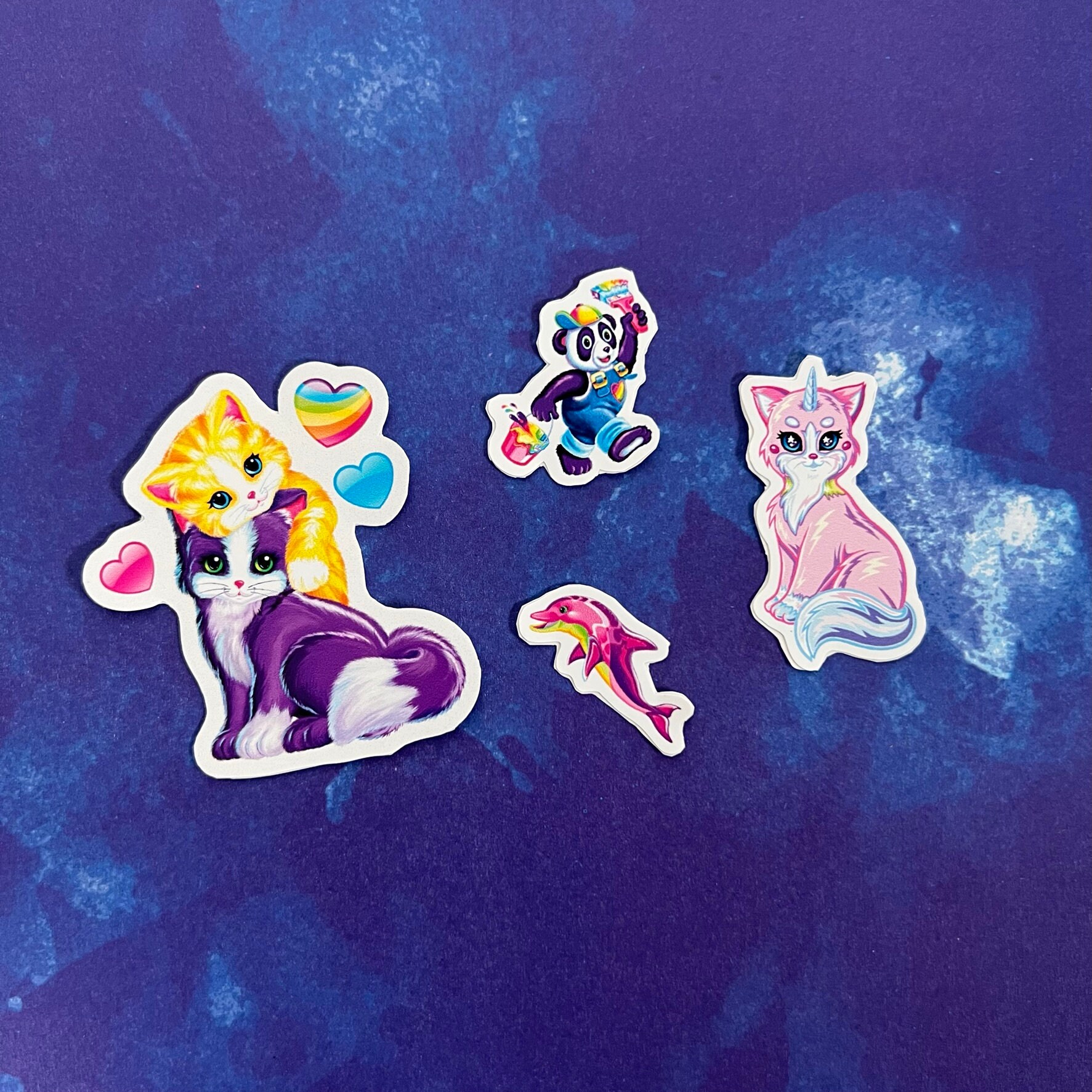Inspired Lisa Frank Sticker Pack Cute & Adorable Inspired Etsy