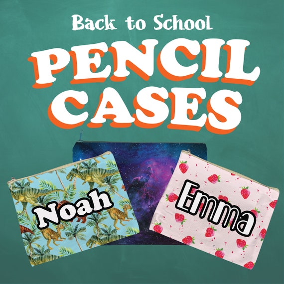 Custom Pencil Case Boys School Supplies Child Name Pencil Pouch