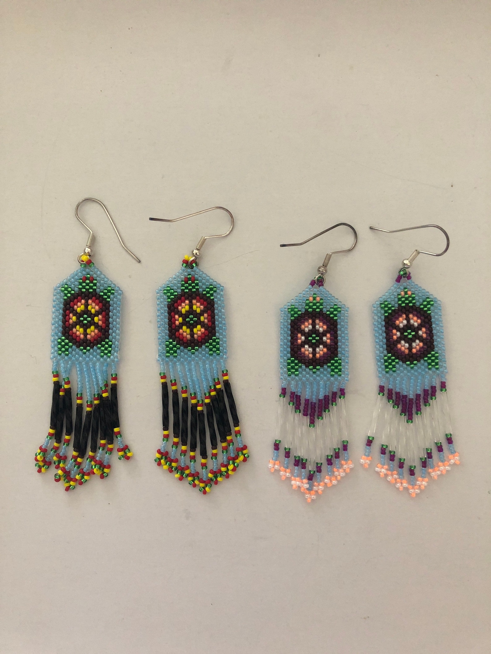 Native American Peyote Stitch Earings Native American Beaded - Etsy New ...