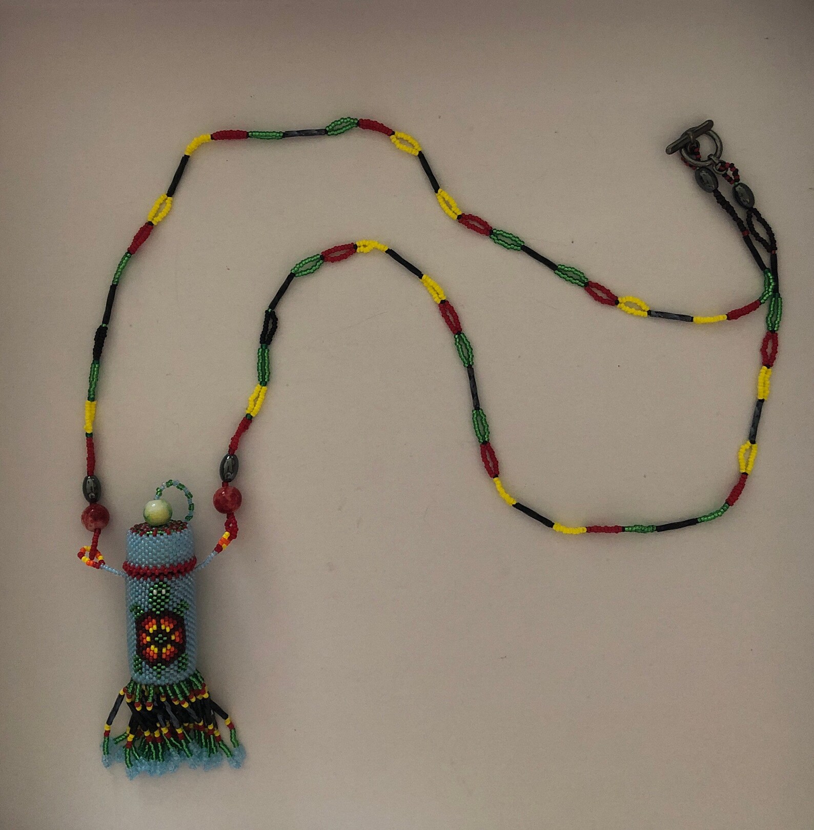 Native American Peyote Necklace With Bottle Pedant - Etsy