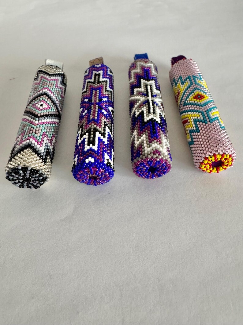 Beaded Rope Key Peyote Beaded Key Fob - Etsy