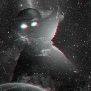 Geeky Gift - Alles zien 3D - 11x17 Giclee Wall Art met Anaglyph 3D-bril